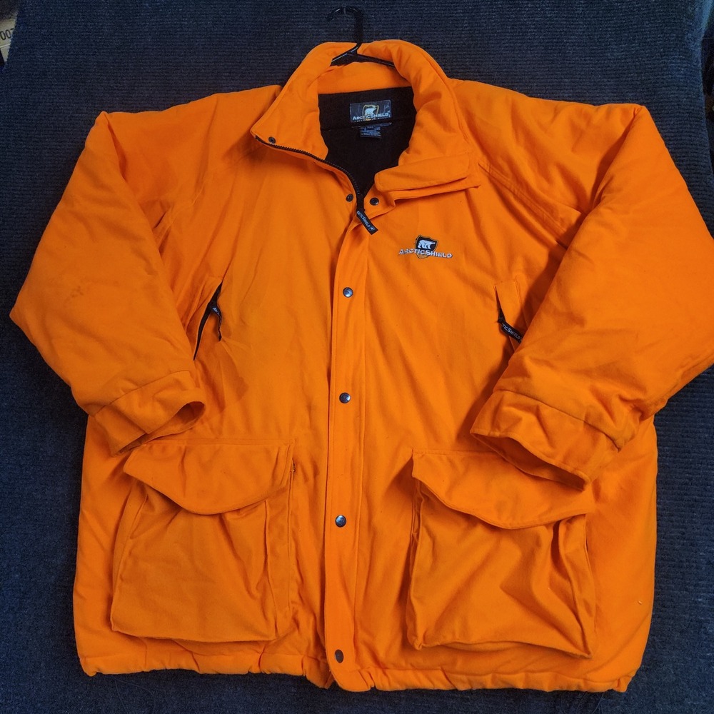 Arctic Shield Mens 3XL Blaze Orange Insulated Hunting Jacket Cold Weather